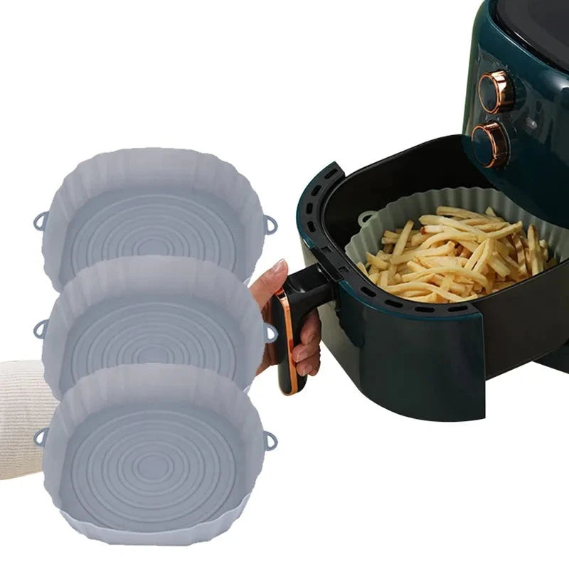 Kit com 3 Formas de Silicone para Airfryer