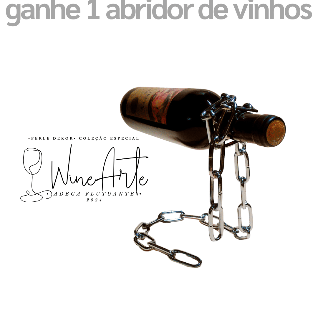 Wine Arte | Design Adega Flutuante | GANHE UM ABRIDOR DE VINHOS